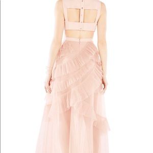 Bcbg Tulle Avalon Sheer Cutout Dress In Pink